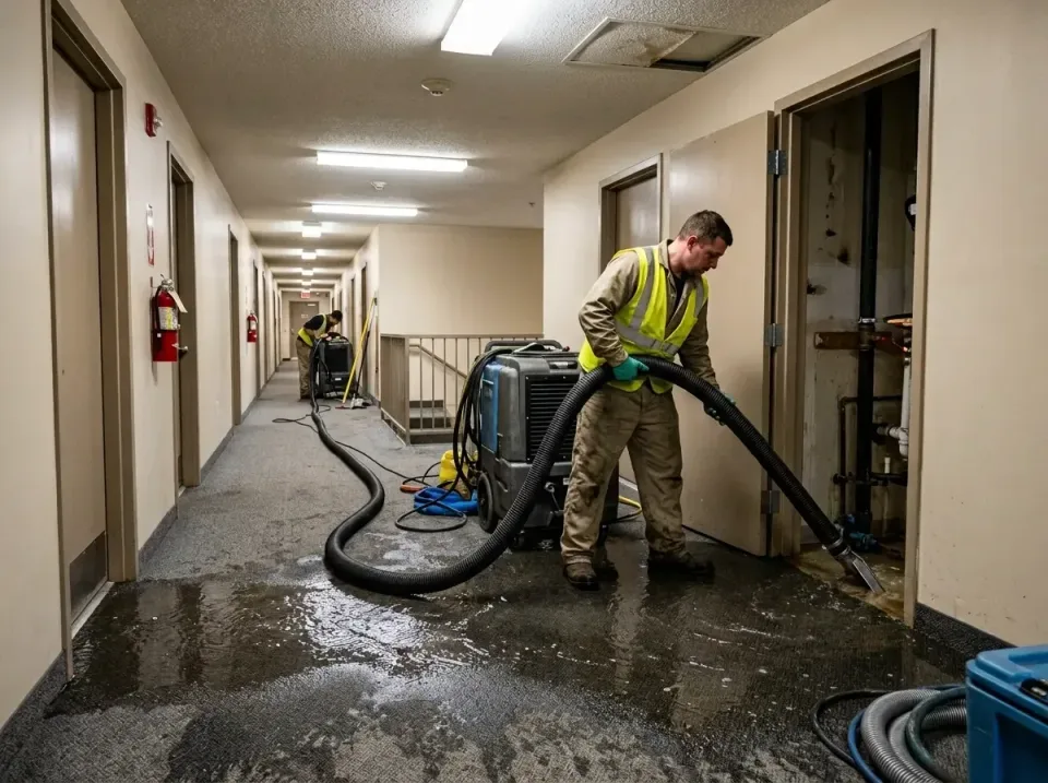 multi-unit-apartment-hallway-f-005 — frequently asked questions, Emergency Burst Pipe Water Extraction & Removal in Mar-Mac,…
